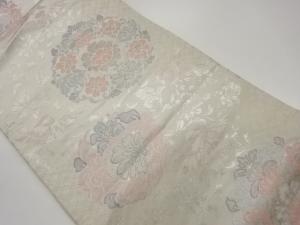 花唐草に花鳥模様織出し名古屋帯